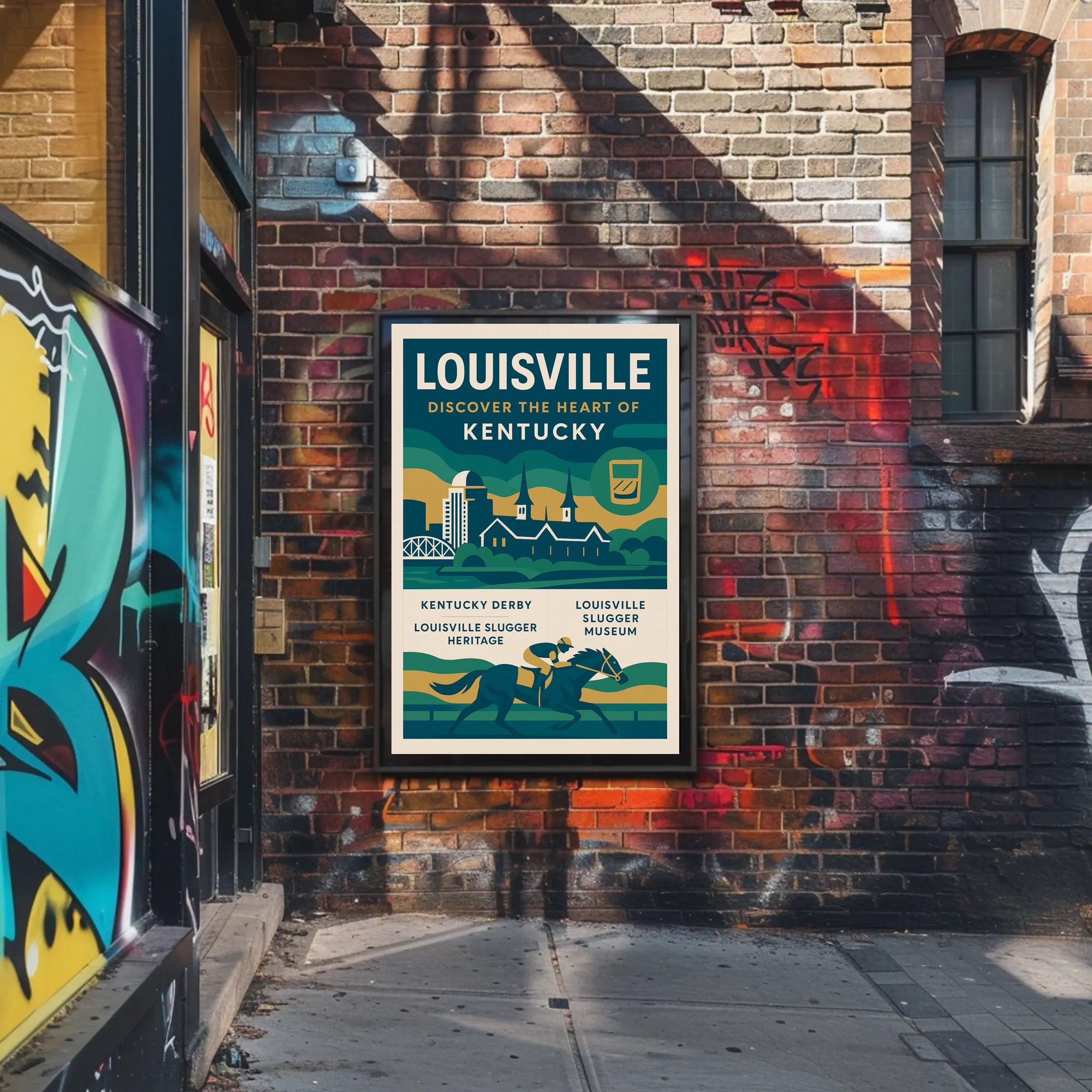 Discover Louisville, Kentucky Poster