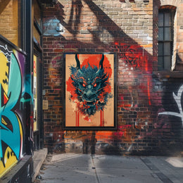 Dragon's Fury: A Mythical Creature Fantasy Mythology Poster PosterGoat