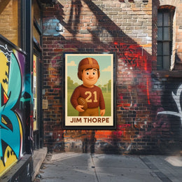 Jim Thorpe Legendary Athlete Poster