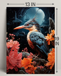 Enchanted Night Bird Poster