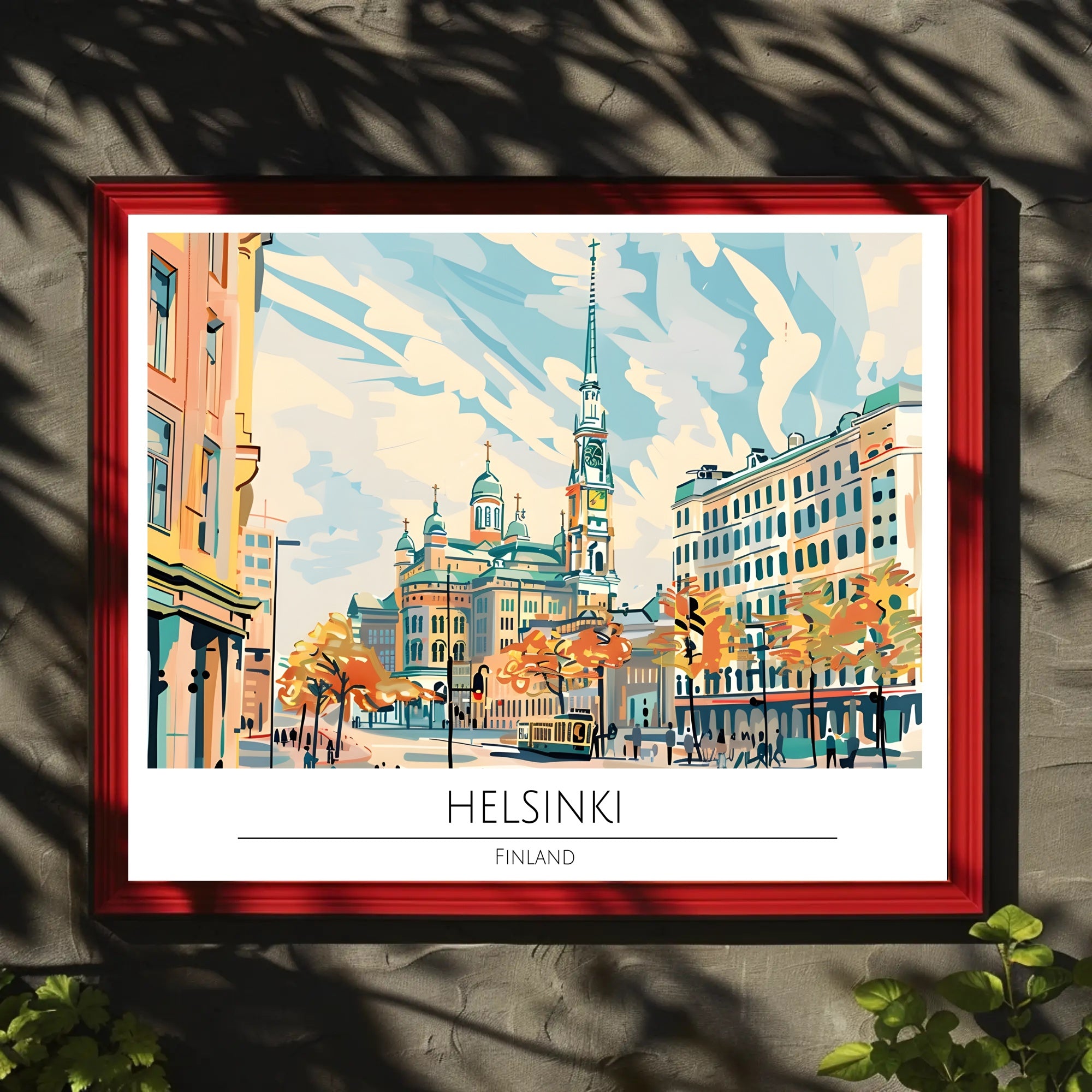 Vibrant Helsinki Poster PosterGoat