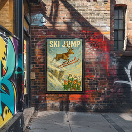 Ski Jump Spectacle Poster