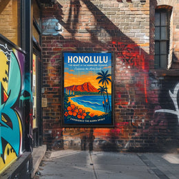 Experience the Aloha Spirit Honolulu Poster