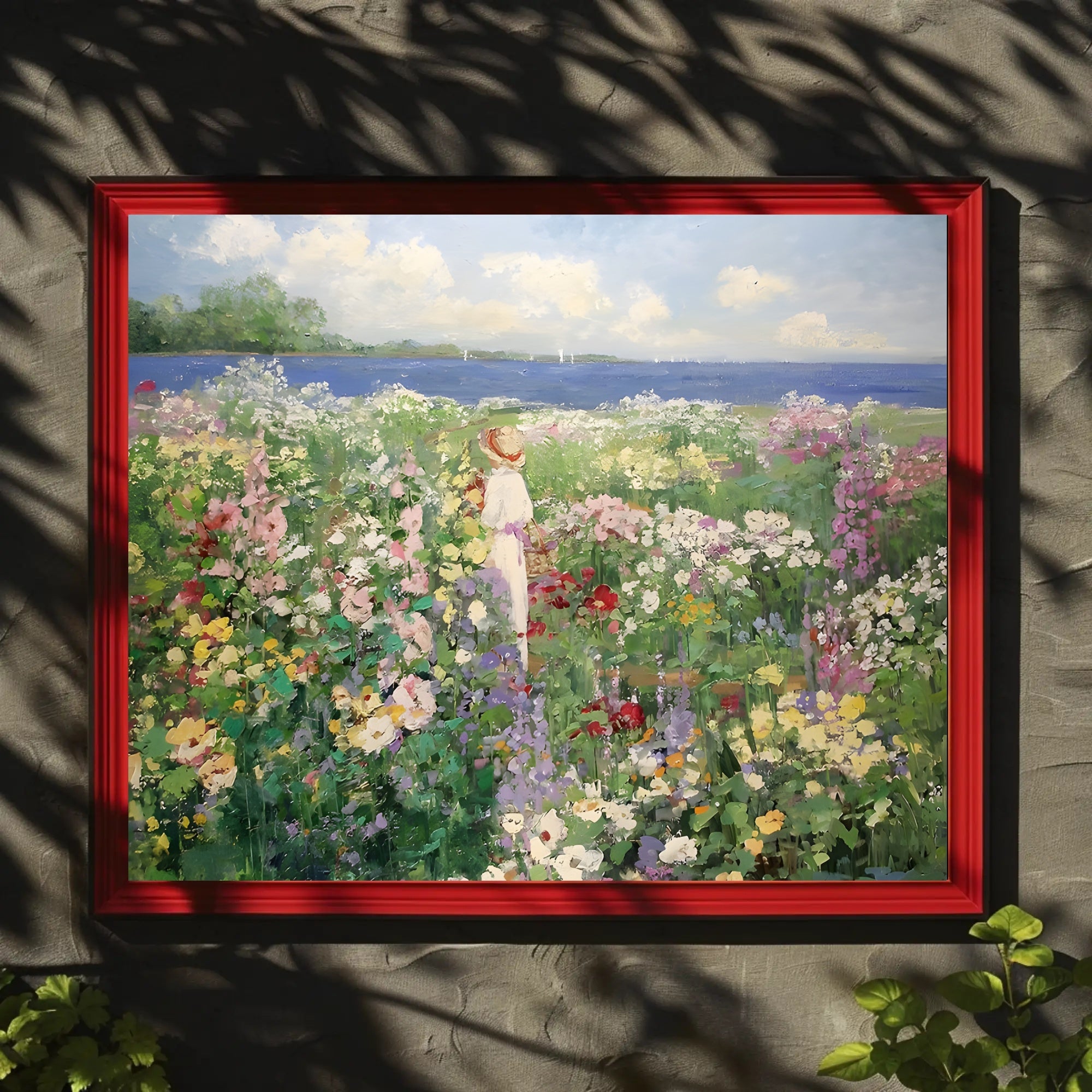 Stroll Through the Floral Meadow Poster