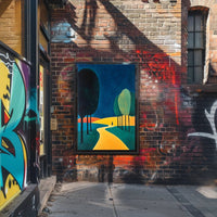 Pathway Through Trees Poster Serene Forest Wall Art