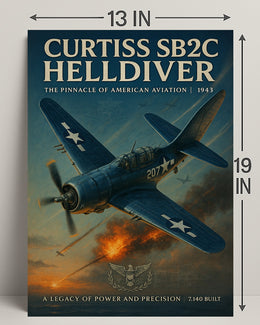 Curtiss SB2C Helldiver: WWII Poster Classic