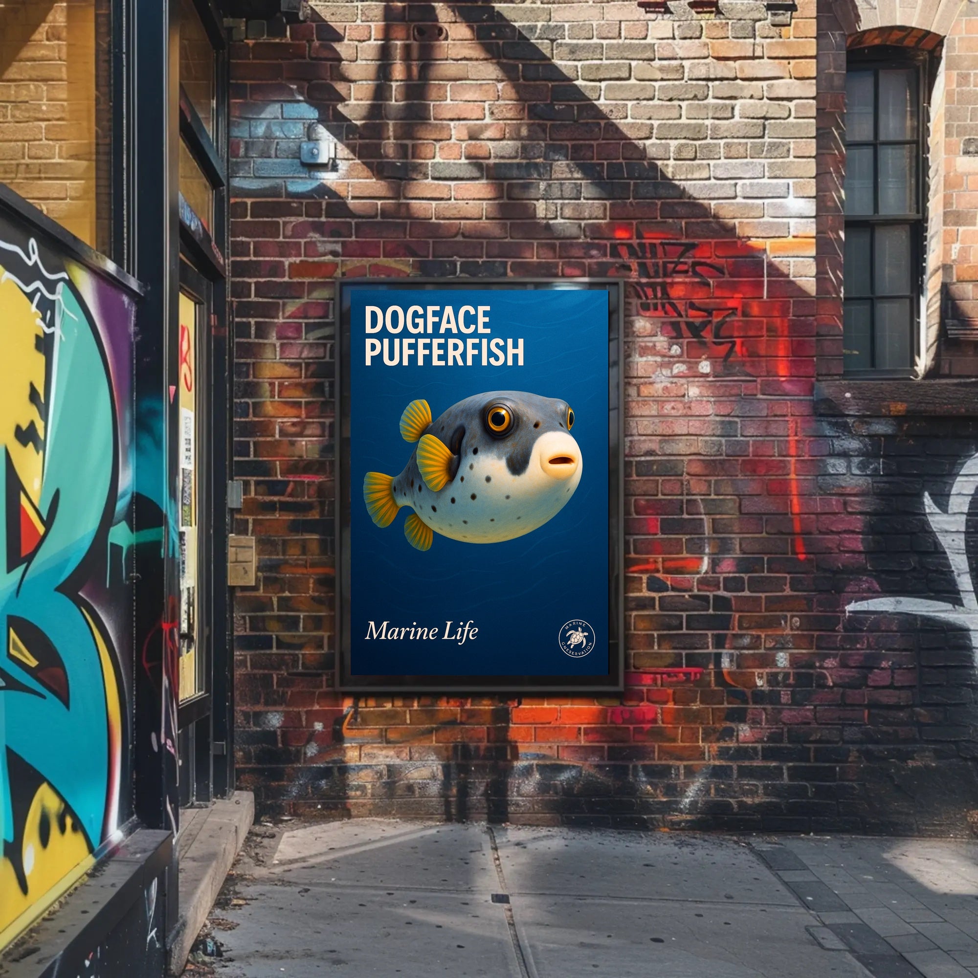 Dogface Pufferfish Poster PosterGoat