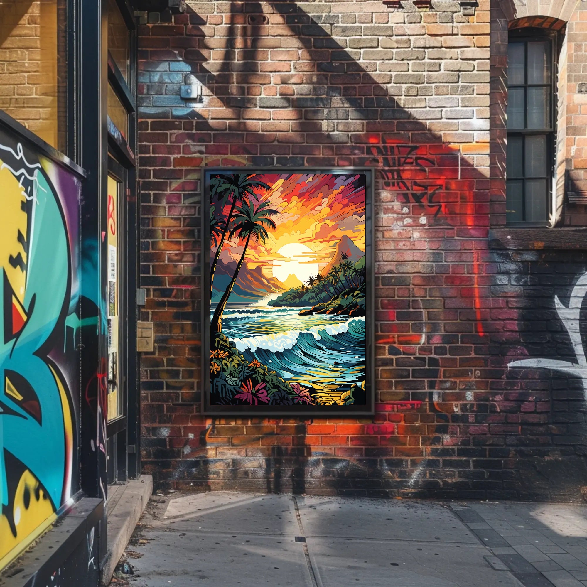 Tropical Sunset Serenity Poster