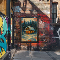 Cozy Winter Cabin Poster