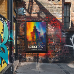 Bridgeport Vibes Minimalist Cityscape Poster