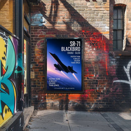 Lockheed SR-71 Blackbird Habu Sled Poster PosterGoat