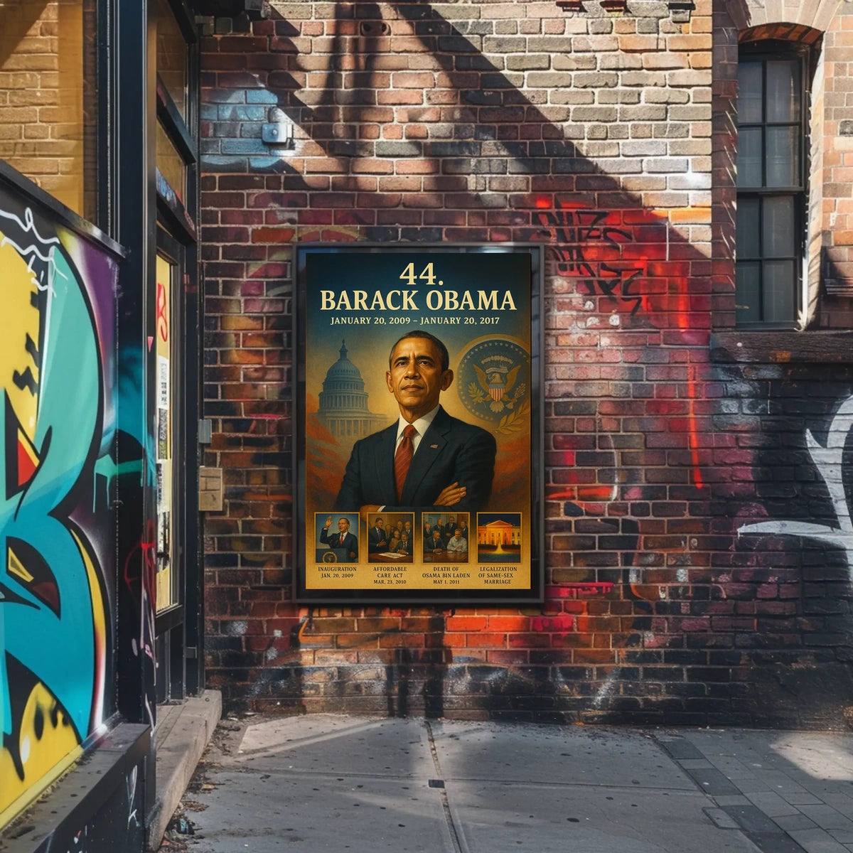 Barack Obama 44th President Historical or Presidential Poster