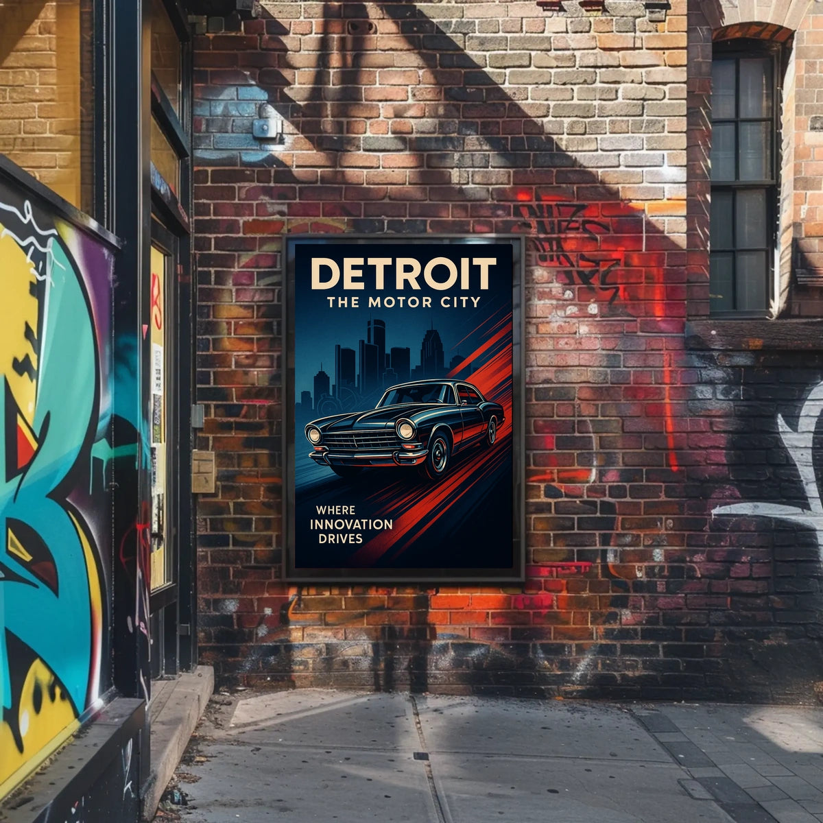 Detroit The Motor City Poster