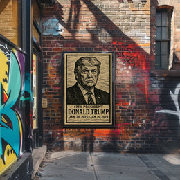 Donald Trump 47Th President Tribute Patriotic Leadership Wall Art Collection Poster