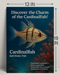 Discover the Charm of the Cardinalfish Poster PosterGoat