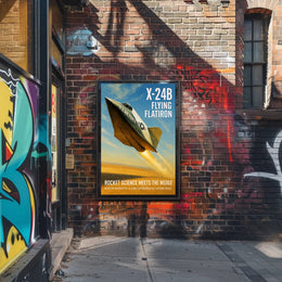 X-24B Flying Flatiron Poster PosterGoat