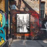 Amsterdam Canal Scene Poster