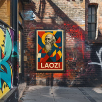 Laozi A Geometric Tribute Poster