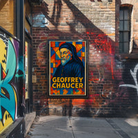 Geoffrey Chaucer Literary Icon Poster