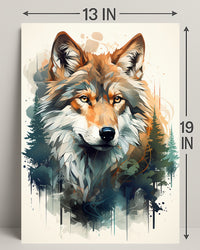 Majestic Wolf In Nature Poster PosterGoat