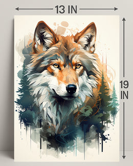 Majestic Wolf In Nature Poster PosterGoat