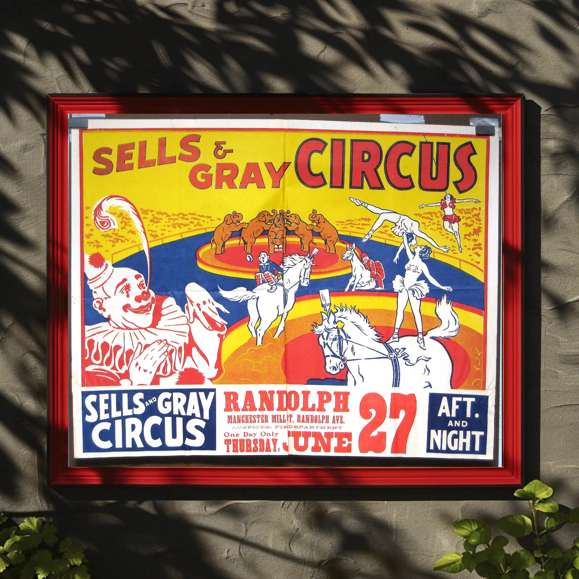 Sells & Gray Circus Extravaganza Poster