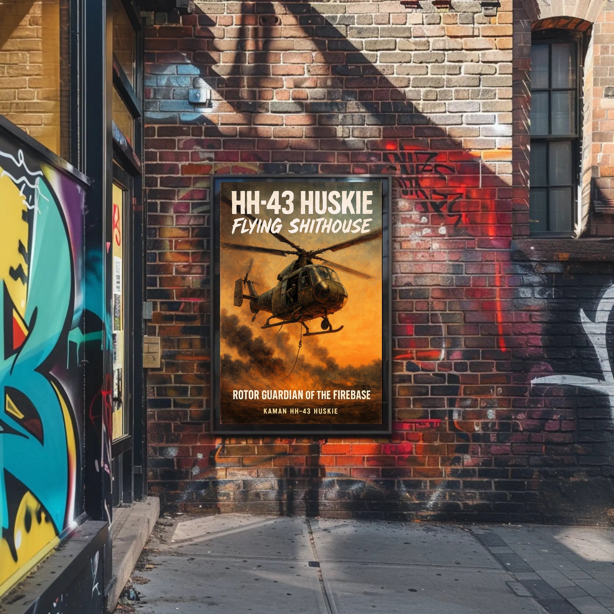 HH-43 Huskie Rotor Guardian of the Firebase Poster PosterGoat