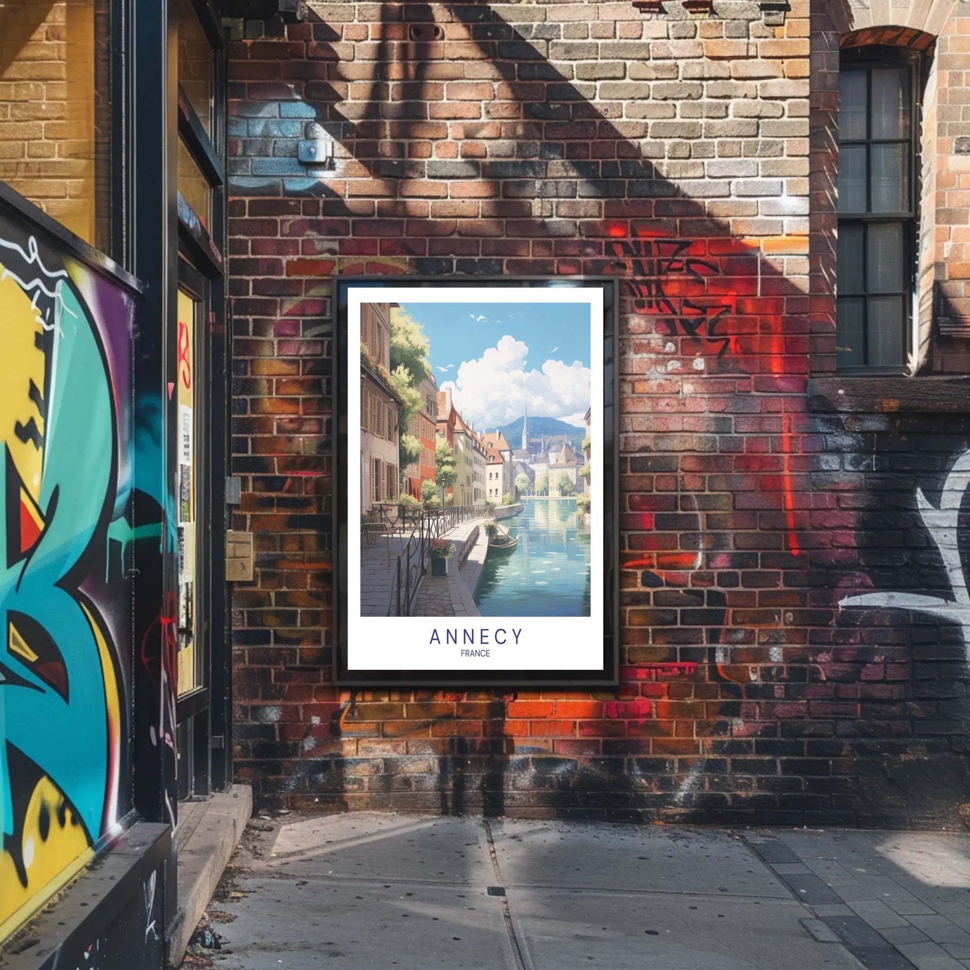 Scenic View of Annecy Poster PosterGoat