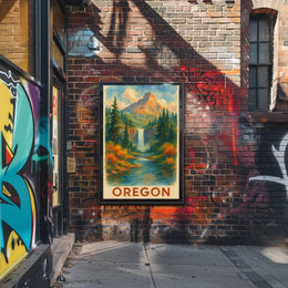 Oregon Scenic Landscape Poster