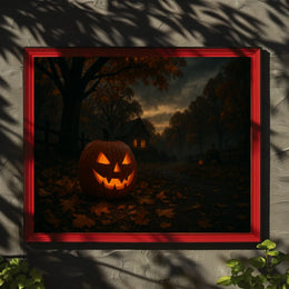 Halloween Night Gothic City Night Collector Poster