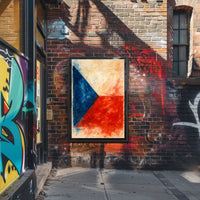 Abstract National Colors Abstract Poster