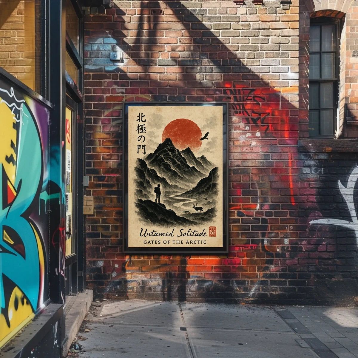 Serene Arctic Wilderness Vintage Travel Poster