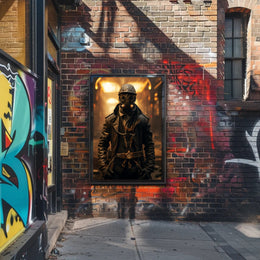 Steampunk Adventure Vintage Industrial Futuristic Sci-Fi Poster
