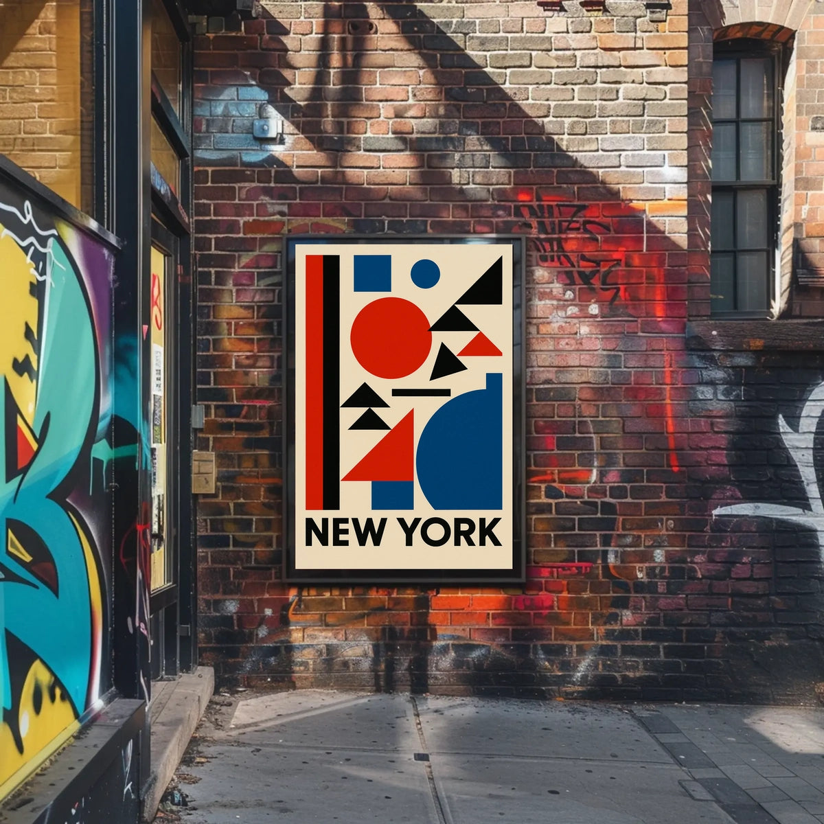 New York Geometric Art Poster