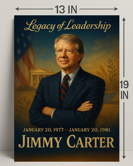 Jimmy Carter Presidential Era Wall Art Print PosterGoat