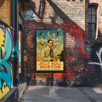 Jelly Roll Morton Early Jazz Pioneer Poster