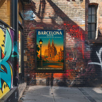 Barcelona Travel Poster Modern Art And Architecture