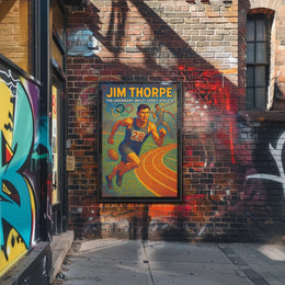 Jim Thorpe Legendary Athlete Poster
