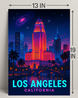 Los Angeles Nightscape Poster PosterGoat