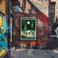 Cleveland Lakefront Glow Poster