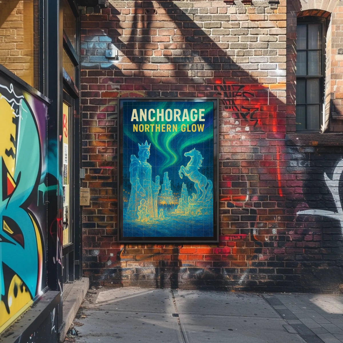 Anchorage Northern Glow Poster