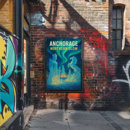 Anchorage Northern Glow Poster