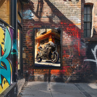 Urban Motorcycle Adventure Poster PosterGoat