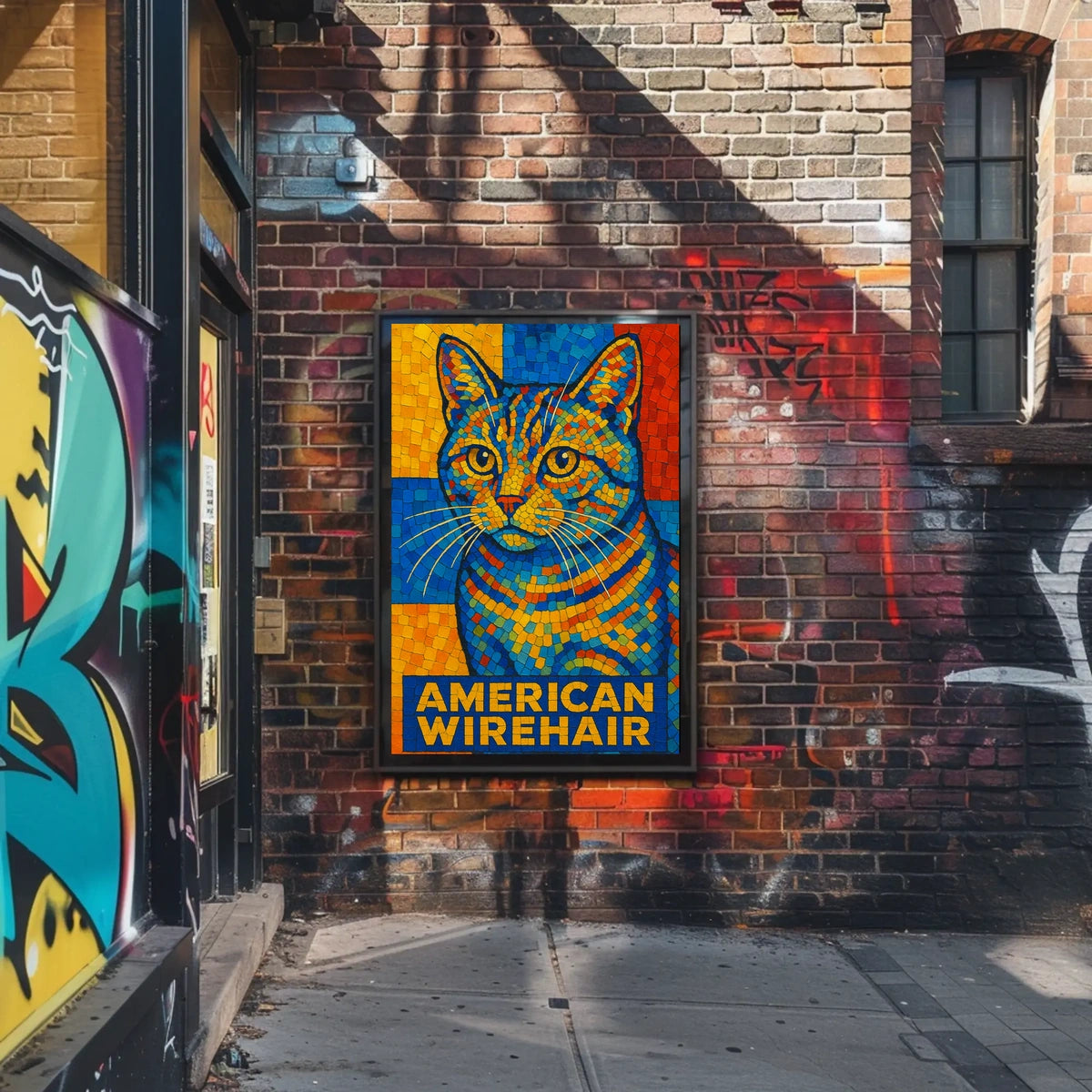 American Wirehair Mosaic Poster