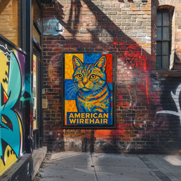 American Wirehair Mosaic Poster