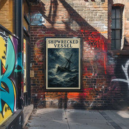 Shipwrecked Vessel Poster