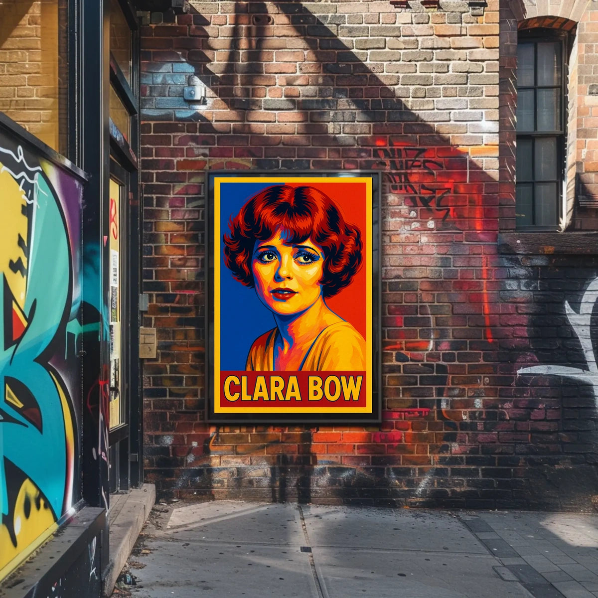 Clara Bow Pop Art Tribute Poster