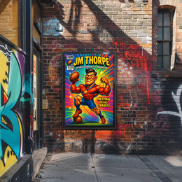 JM Thorpe – Olympic Gold Medalist & Gridiron God Poster