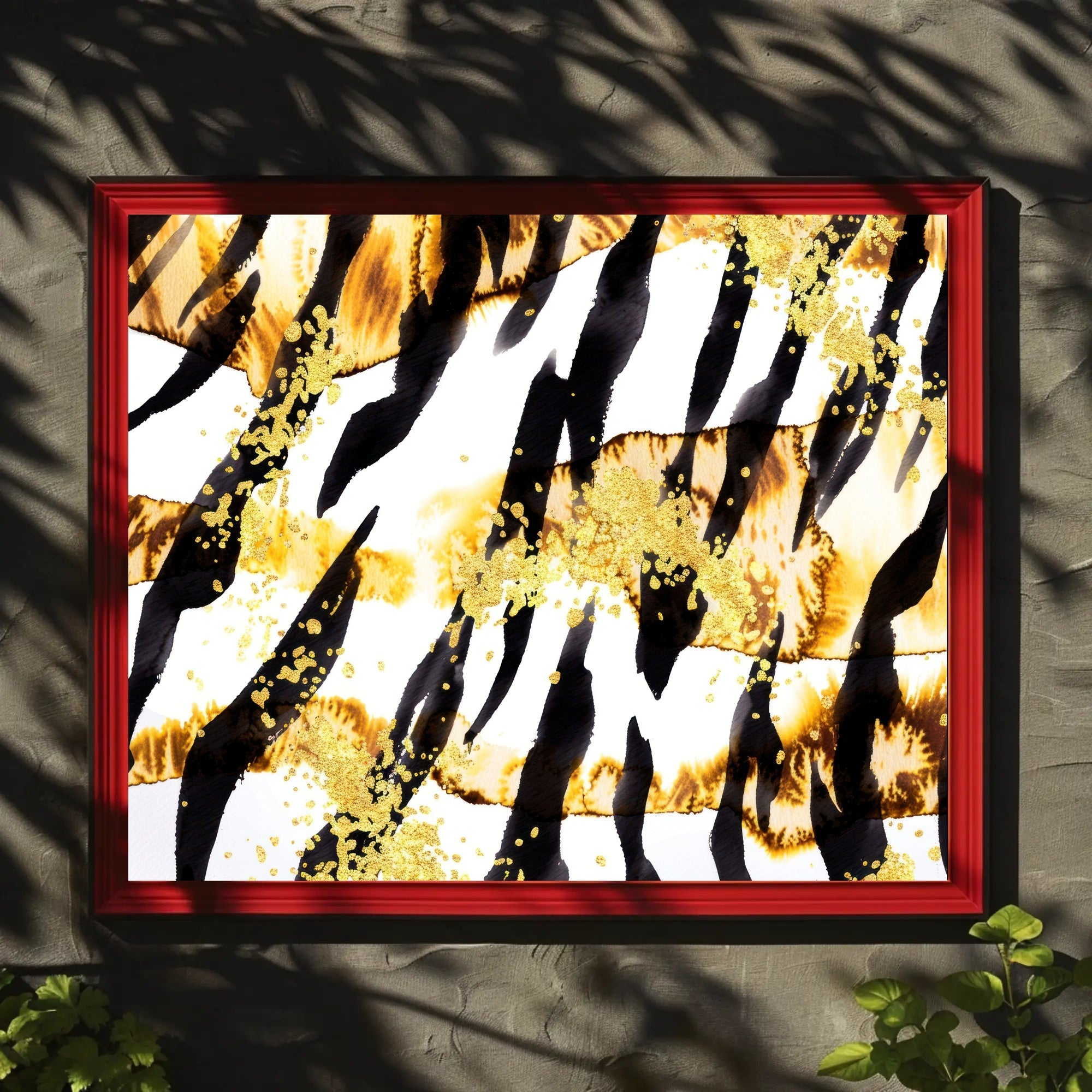 Abstract Gold and Black Art Poster