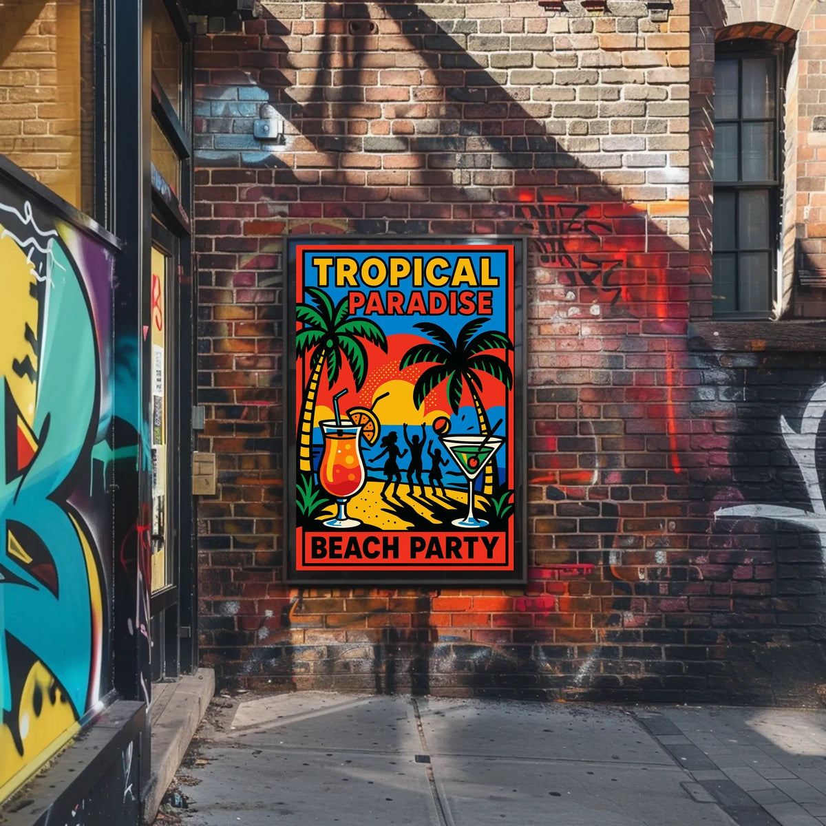 Tropical Paradise Beach Party Poster